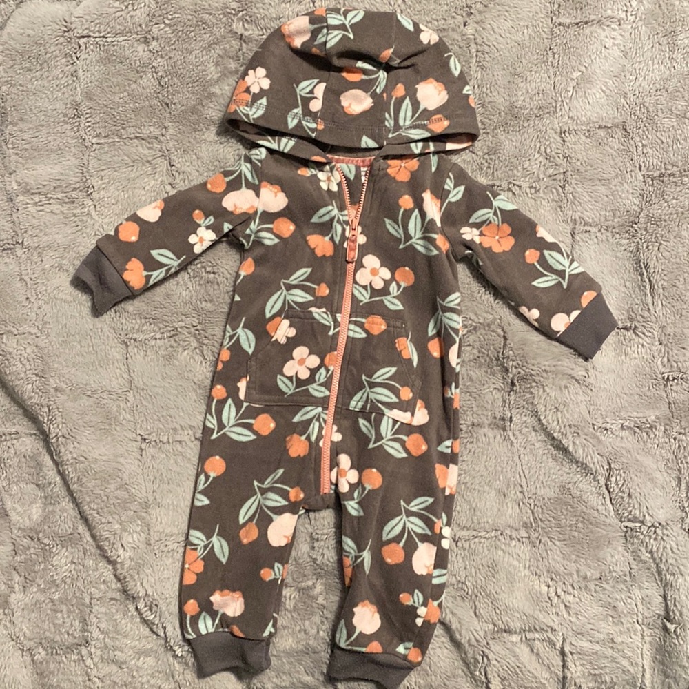 Fleece Onesie with Hood